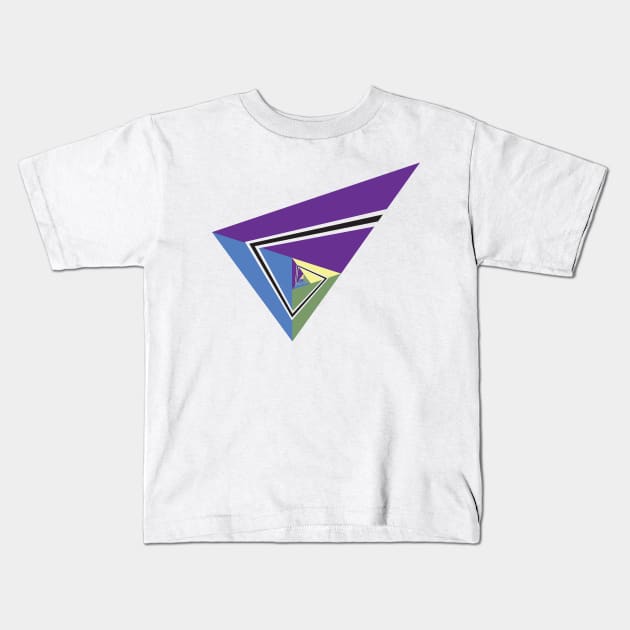 Golden Triangle 1-4 Kids T-Shirt by cactusjoe